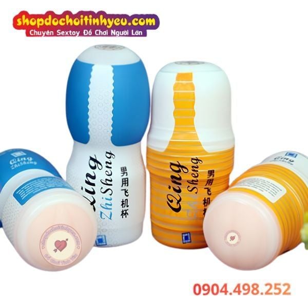 Cốc Qing cầm tay thủ dâm giá rẻ silicon miệng âm đạo hậu môn