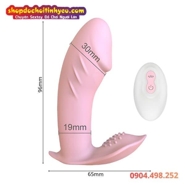 Cu Giả Mini Rung Đeo Quần Lót Kín Đáo Điều Khiển Từ Xa Cho Nữ