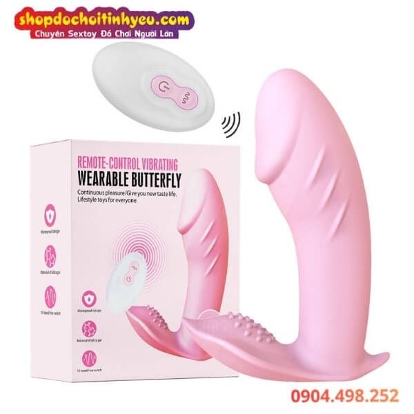 Cu Giả Mini Rung Đeo Quần Lót Kín Đáo Điều Khiển Từ Xa Cho Nữ