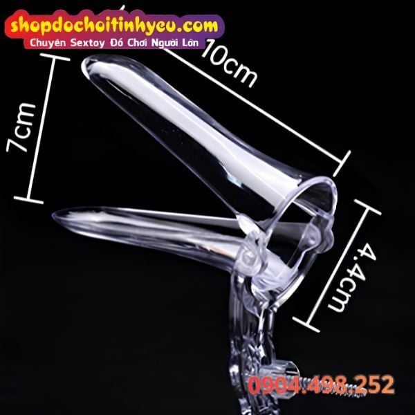 Dụng Cụ Mỏ Vịt Trong Suốt Hỗ Trợ Mở Rộng Âm Đạo Nữ Giới