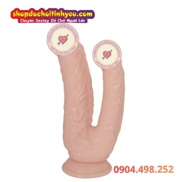 Dương vật giả có đế 2 đầu cho các cặp đôi nữ chơi les
