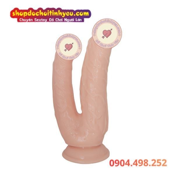 Dương vật giả có đế 2 đầu cho các cặp đôi nữ chơi les