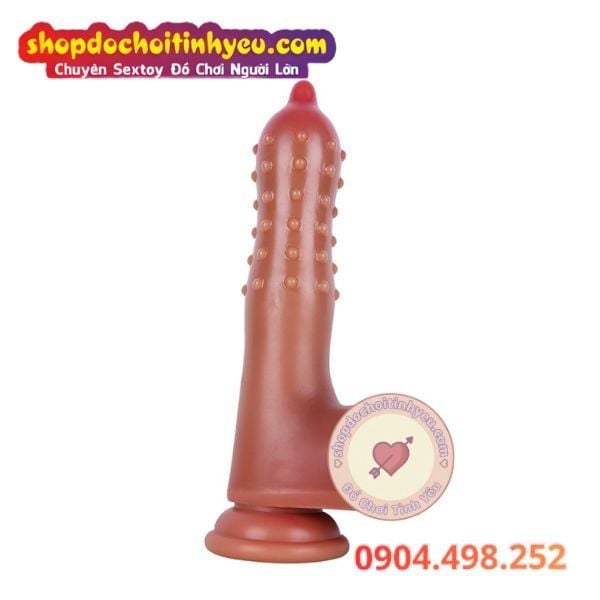 Dương Vật Giả Hít Tường Đầu Nhọn Có Hạt Bi Nổi Toàn Thân