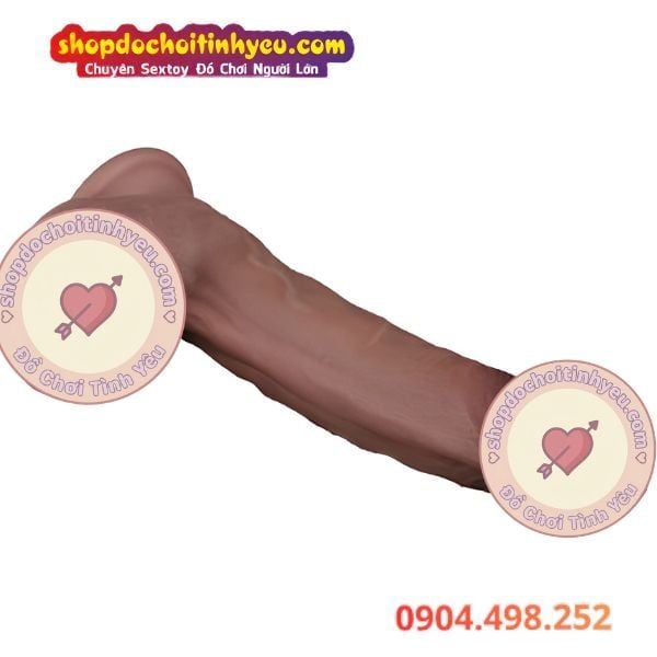 Dương Vật Giả Đế Hít Thân Cong To Có Gân Xanh Nổi LOVETOY