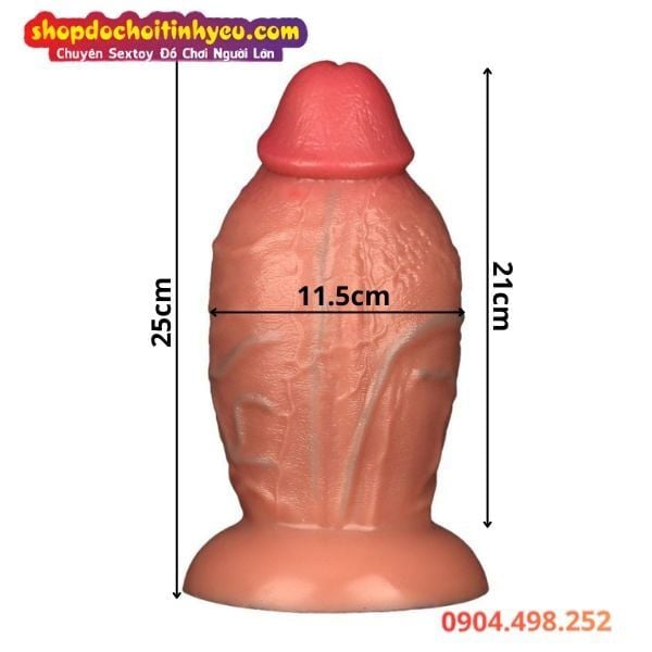 Dương Vật Giả Đế Hít Thân Phình To Cực Đại Có Gân Xanh Nổi