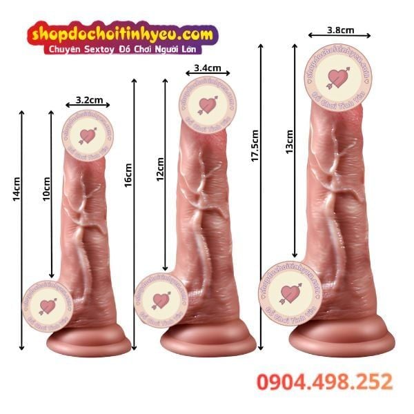 Dương Vật Giả Gân Nổi Lớn Đa Chức Năng Điều Khiển Dây MUHA