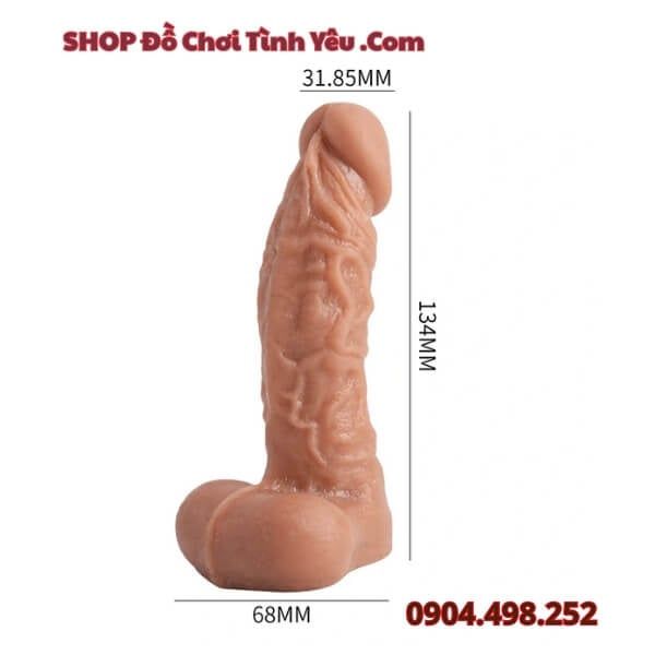 Dương Vật Giả Gân Nổi Size Nhỏ Châu Á Mềm Dẻo Dễ Uốn Cong