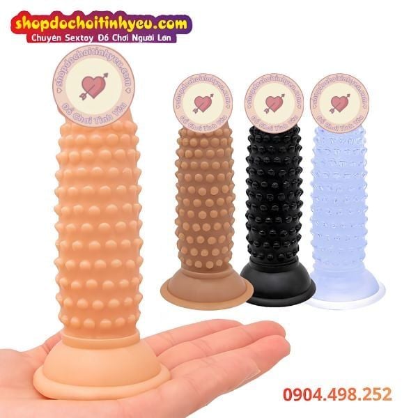 Dương Vật Giả Hít Tường Có Hạt Nổi Lớn Ma Sát Toàn Thân