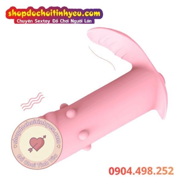 Dương Vật Giả Mini Rung Bi Nổi Mặc Trong Chip Điều Khiển App