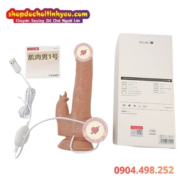 Dương Vật Giả Hít Đất Điều Khiển Rung Xoay Liếm MUSCLE ONE