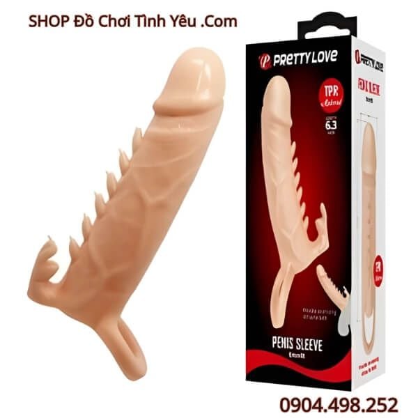 Dương Vật Giả Rỗng Ruột Quai Đeo Rung Gai Răng Sói Mềm Dẻo