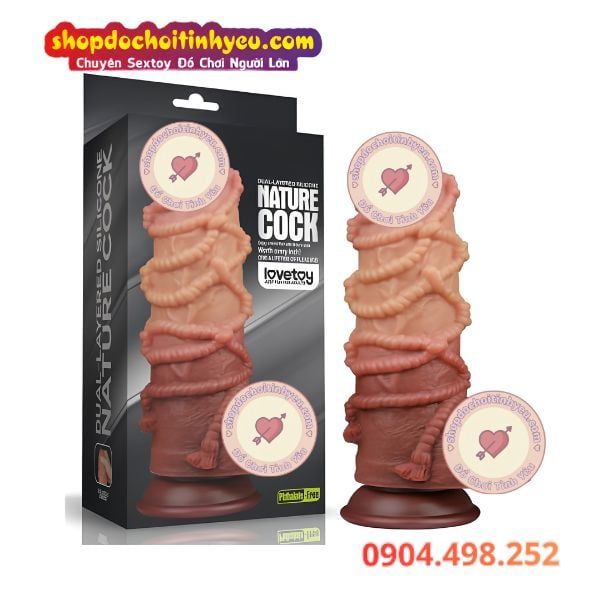 Dương Vật Giả To Khủng Có Dây Quấn Quanh Thân NATURE COCK