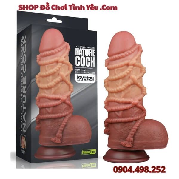 Dương Vật Giả To Khủng Có Dây Quấn Quanh Thân NATURE COCK