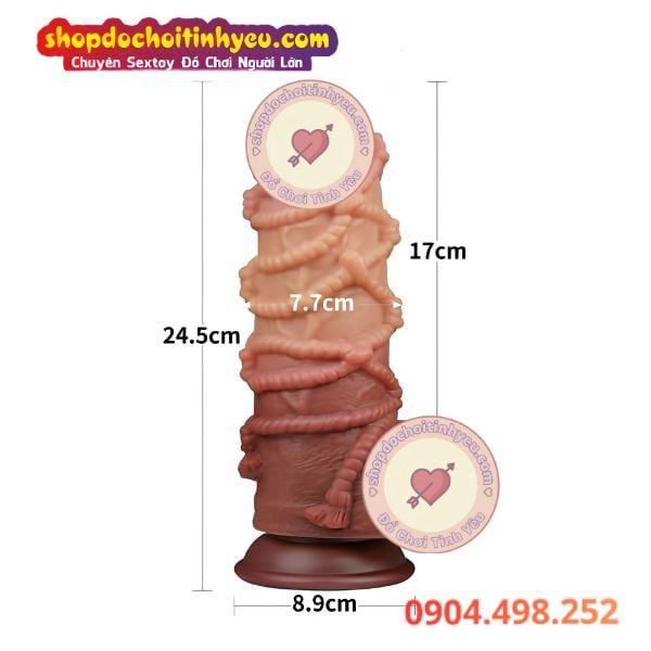 Dương Vật Giả To Khủng Có Dây Quấn Quanh Thân NATURE COCK