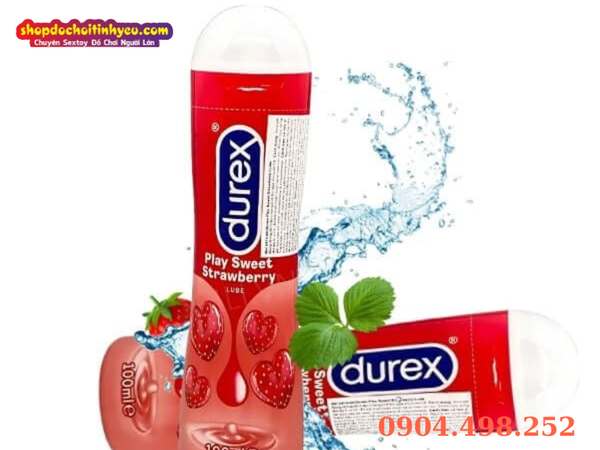 Gel bôi trơn Durex Play Sweet Strawberry hương dâu ngọt ngào tăng cảm xúc lãng mạn