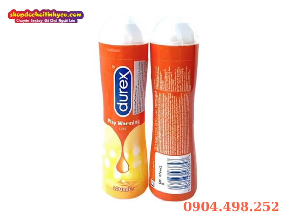 Gel bôi trơn Durex Play Warming tạo cảm giác ấm áp và an toàn khi sử dụng