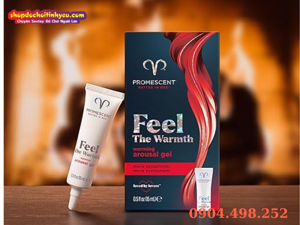 Gel bôi trơn làm ấm tạo cảm giác nóng nhẹ giúp tăng hưng phấn và giảm ma sát