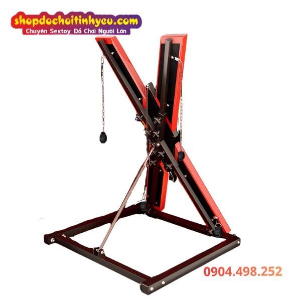Giá Đỡ Chữ X Điều Chỉnh Độ Ngã Lưng Có Dây Xích Khóa Tay Chân