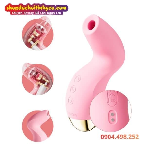 Máy Bú Hút Cường Độ Cao Kích Thích Vùng Nhạy Cảm PLUSE PURE