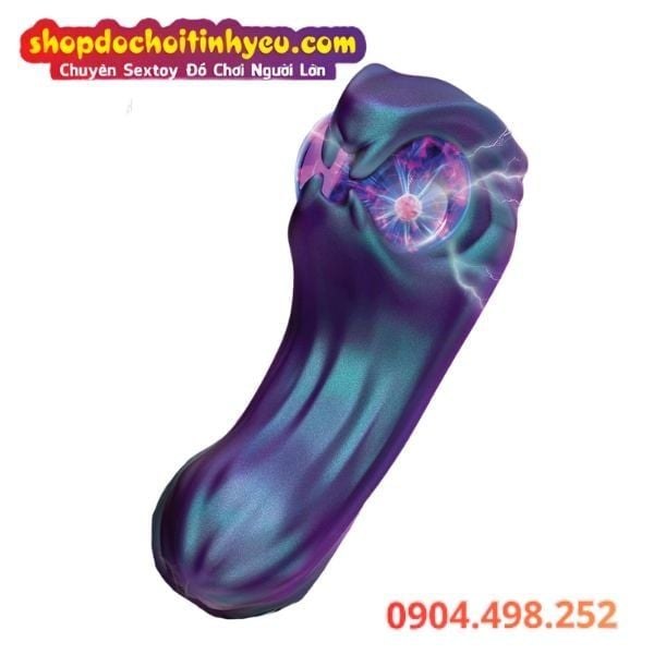 Máy Rung Hai Đầu Hình Rắn Ngậm Quả Cầu Điện Plasma TEMPTASIA