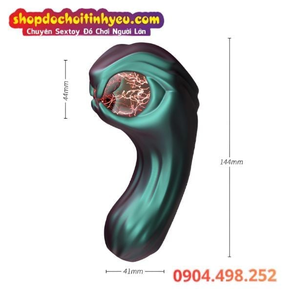 Máy Rung Hai Đầu Hình Rắn Ngậm Quả Cầu Điện Plasma TEMPTASIA