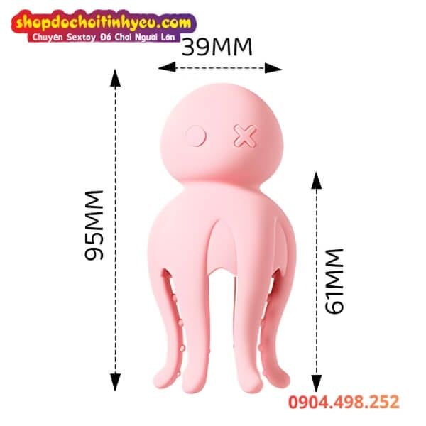 Máy Rung Massage Ngực Hình Bạch Tuộc Điều Khiển Bằng App