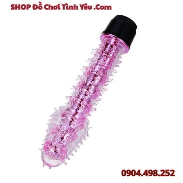 Máy Rung Massage Râu Rồng Pha Lê Nhiều Gai Thủ Dâm Cho Nữ