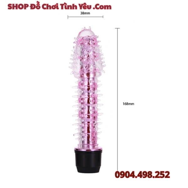 Máy Rung Massage Râu Rồng Pha Lê Nhiều Gai Thủ Dâm Cho Nữ