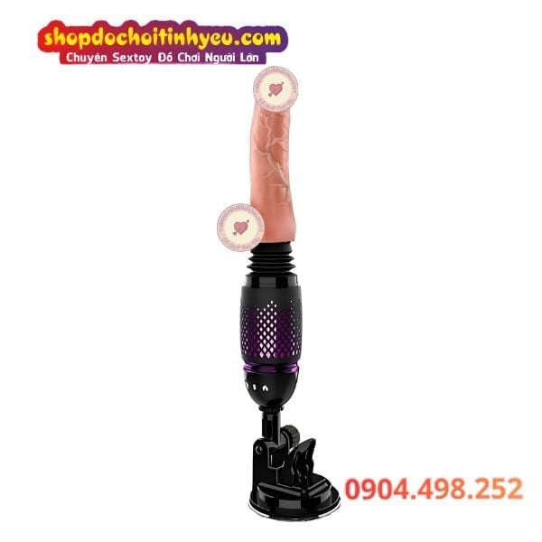Máy Rung Thụt Gắn Dương Vật Giả Điều Khiển Từ Xa SEX MACHINE