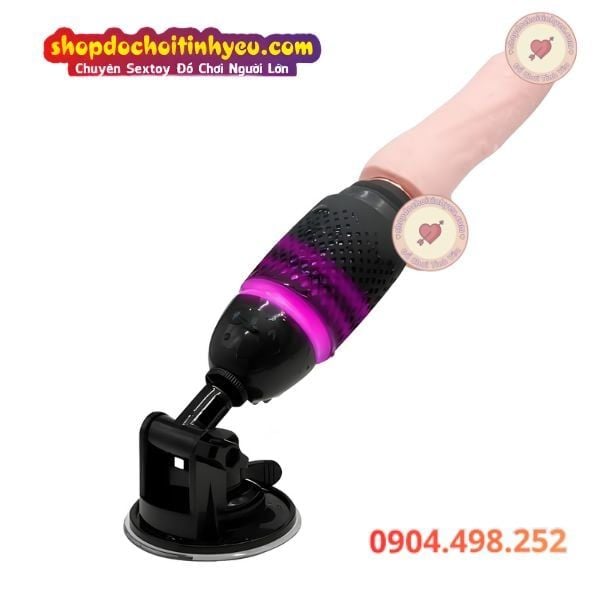 Máy Rung Thụt Gắn Dương Vật Giả Điều Khiển Từ Xa SEX MACHINE
