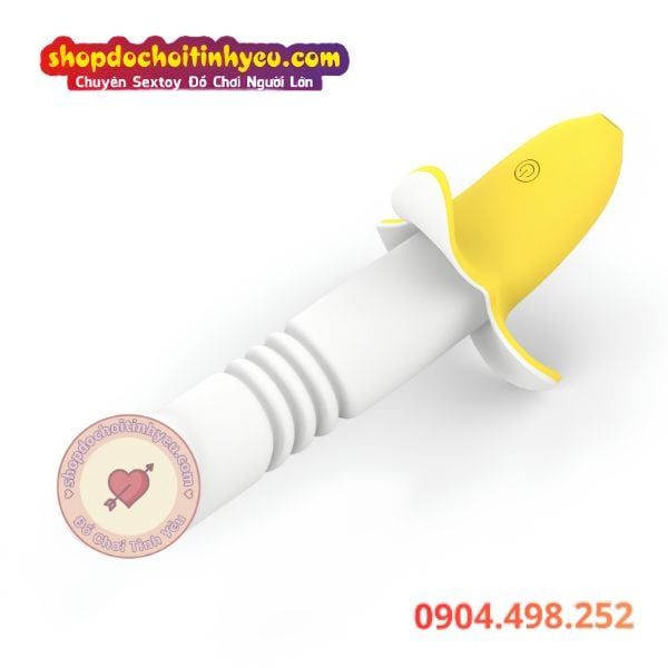 Máy rung thụt mạnh 12 chế độ hình quả chuối tự động đa năng