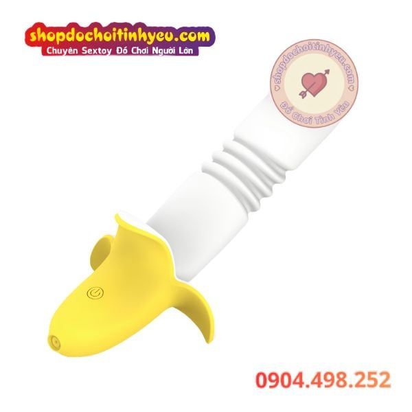 Máy rung thụt mạnh 12 chế độ hình quả chuối tự động đa năng