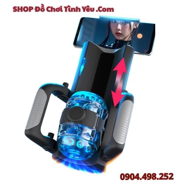 Máy Thủ Dâm Cầm Tay Điện Tử Thông Minh Có Kẹp Gắng Điện Thoại