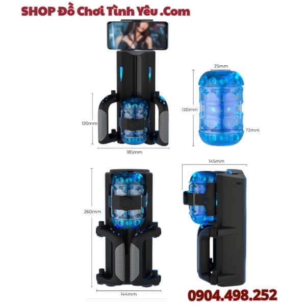 Máy Thủ Dâm Cầm Tay Điện Tử Thông Minh Có Kẹp Gắng Điện Thoại