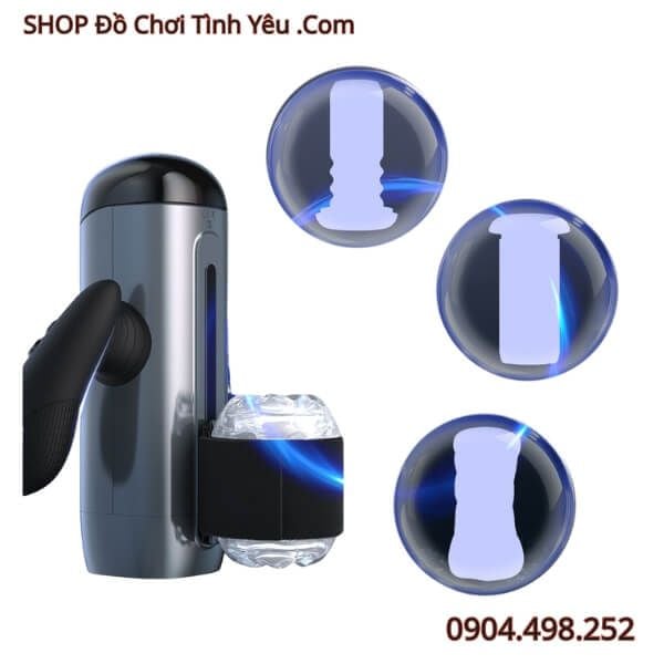 Máy Thủ Dâm Cao Cấp Có Tay Cầm Tích Hợp Giá Đỡ Điện Thoại