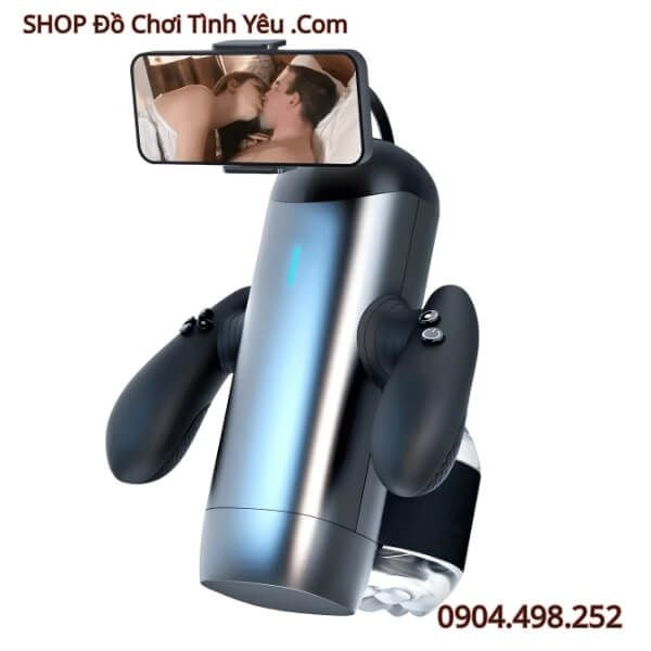 Máy Thủ Dâm Cao Cấp Có Tay Cầm Tích Hợp Giá Đỡ Điện Thoại
