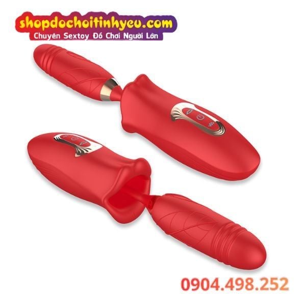 Miệng Ngậm Mút Âm Đạo Tích Hợp Thanh Rung Thụt Sâu Cực Mạnh