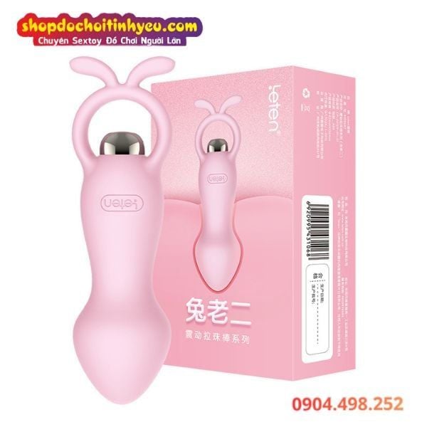 Nút Rung Tai Thỏ Nhét Lỗ Hậu Đa Tần Số Kích Thích Cực Mạnh