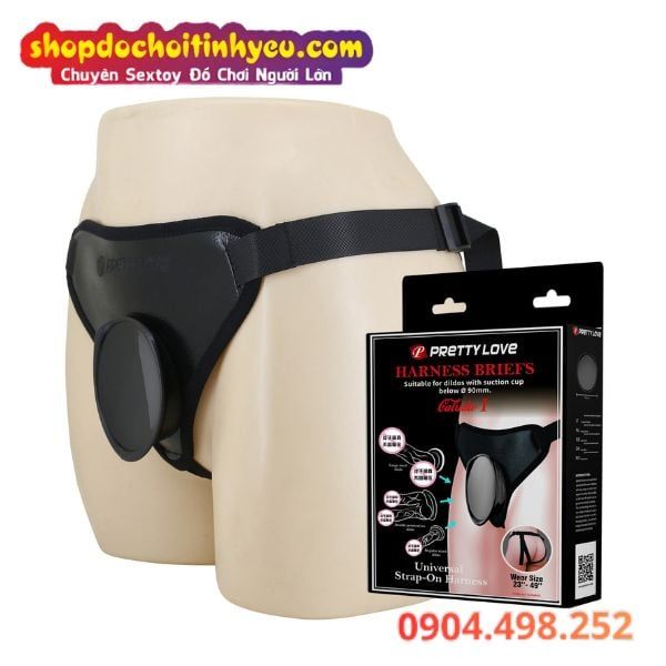 Strap On Quần Dây Có Mặt Phẳng Đế Hút Gắn Dương Vật Giả