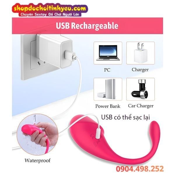 Trứng Rung Kết Nối Bluetooth Điều Khiển APP Massage Điểm G