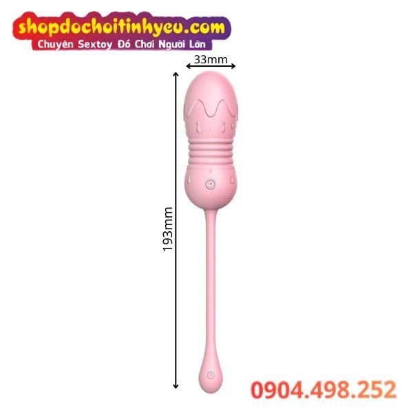 Trứng Rung Thụt Dạng Kem Chảy Điều Khiển Không Dây LIBO