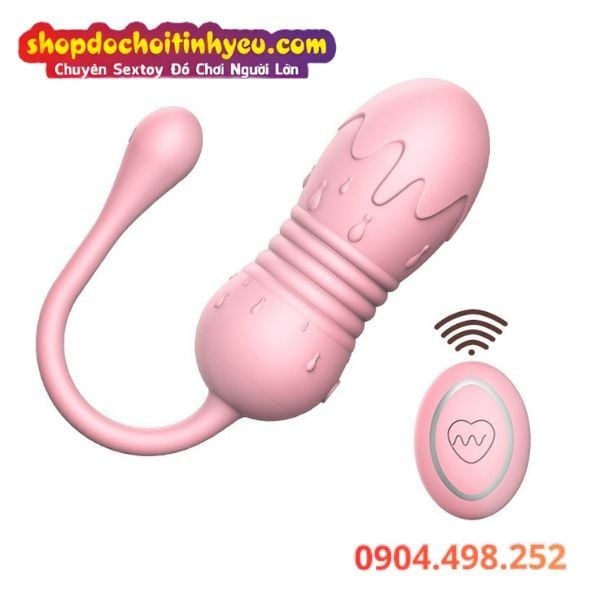 Trứng Rung Thụt Dạng Kem Chảy Điều Khiển Không Dây LIBO