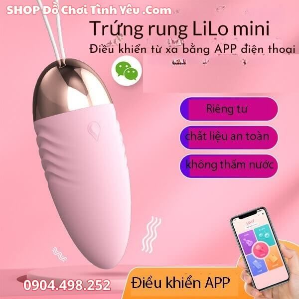 Trứng rung tình yêu LiLo điều khiển từ xa bằng APP điện thoại