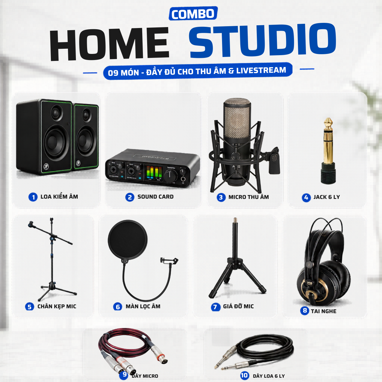 Combo Thu Âm Motu M2 Và Micro AKG P420 Home Studio