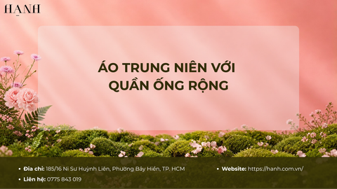 Cách phối áo trung niên với quần ống rộng thanh lịch, tôn dáng