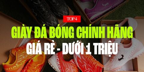 TOP 4 MẪU GIÀY ĐÁ BÓNG CHÍNH HÃNG GIÁ RẺ ĐÁNG MUA NHẤT 2026