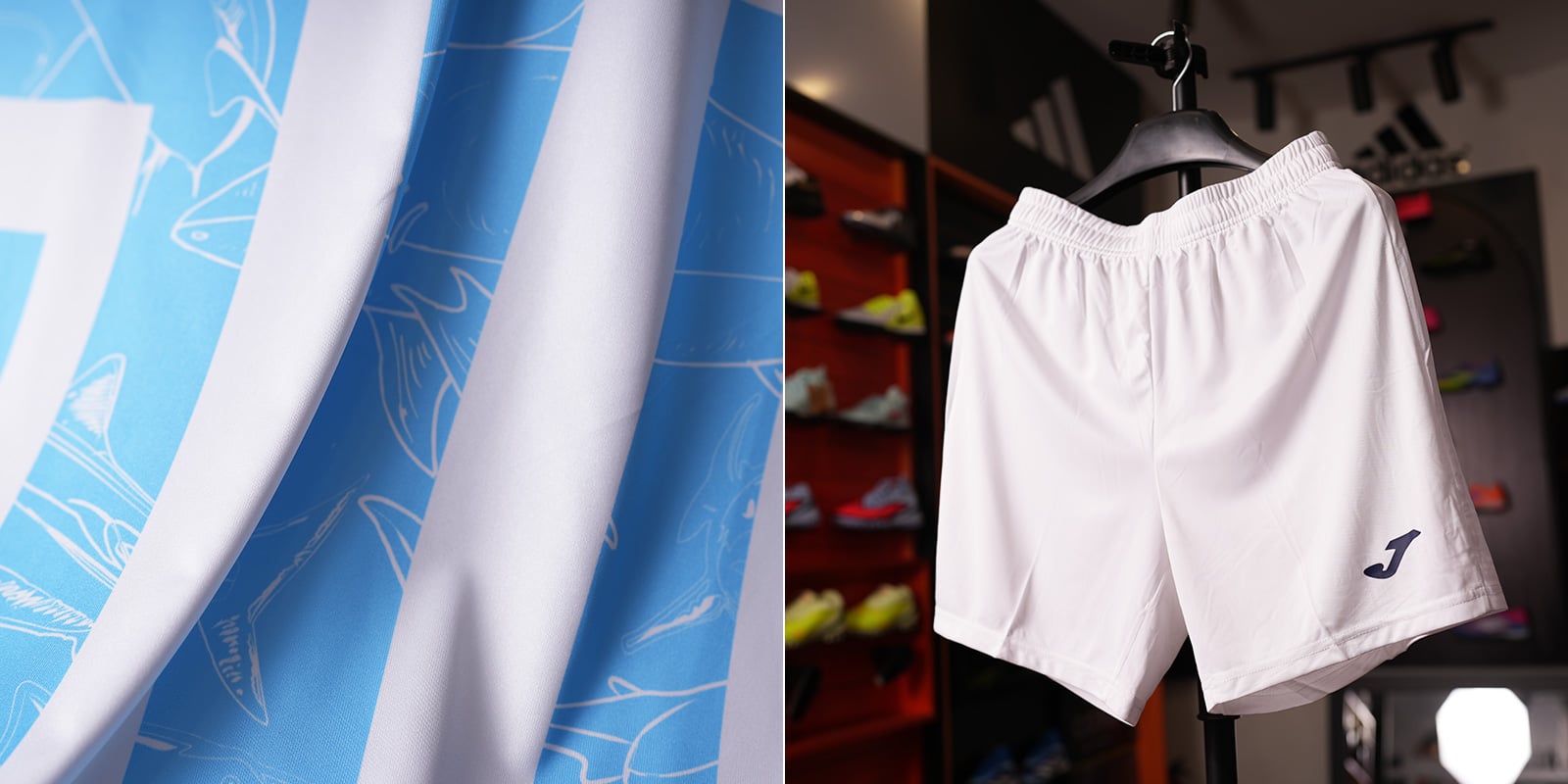 BỘ QUẦN ÁO BÓNG ĐÁ JOMA - 3146FPB049-A28 - TRẮNG/XANH BIỂN