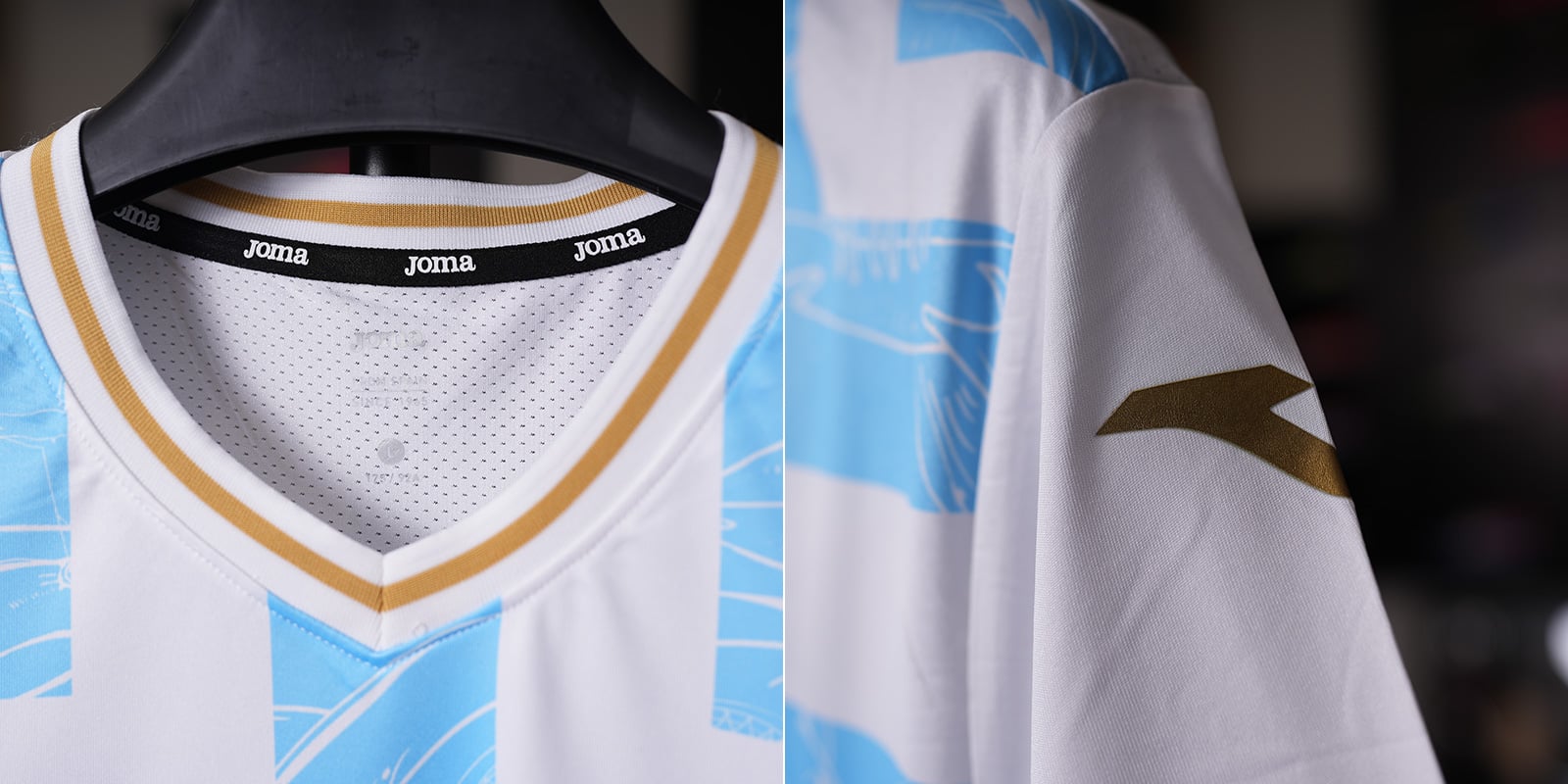 BỘ QUẦN ÁO BÓNG ĐÁ JOMA - 3146FPB049-A28 - TRẮNG/XANH BIỂN