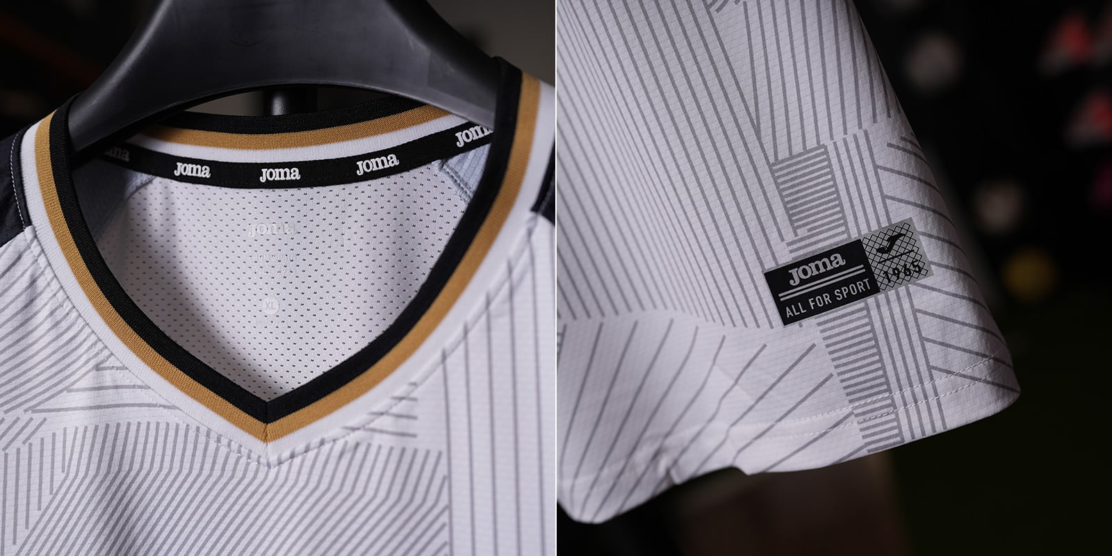 BỘ QUẦN ÁO BÓNG ĐÁ JOMA - 3145FPB105-A26 - TRẮNG/ĐEN