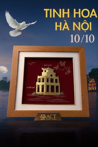 Ý nghĩa Tháp Rùa trong quà tặng – Biểu tượng tinh hoa Hà Nội 10/10